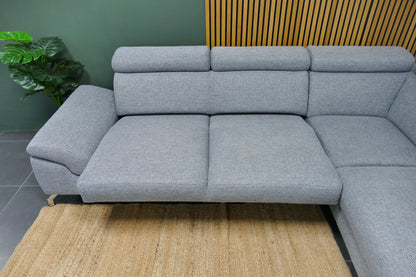 Refurbished Montel Hoekbank Chicago Lichtgrijs