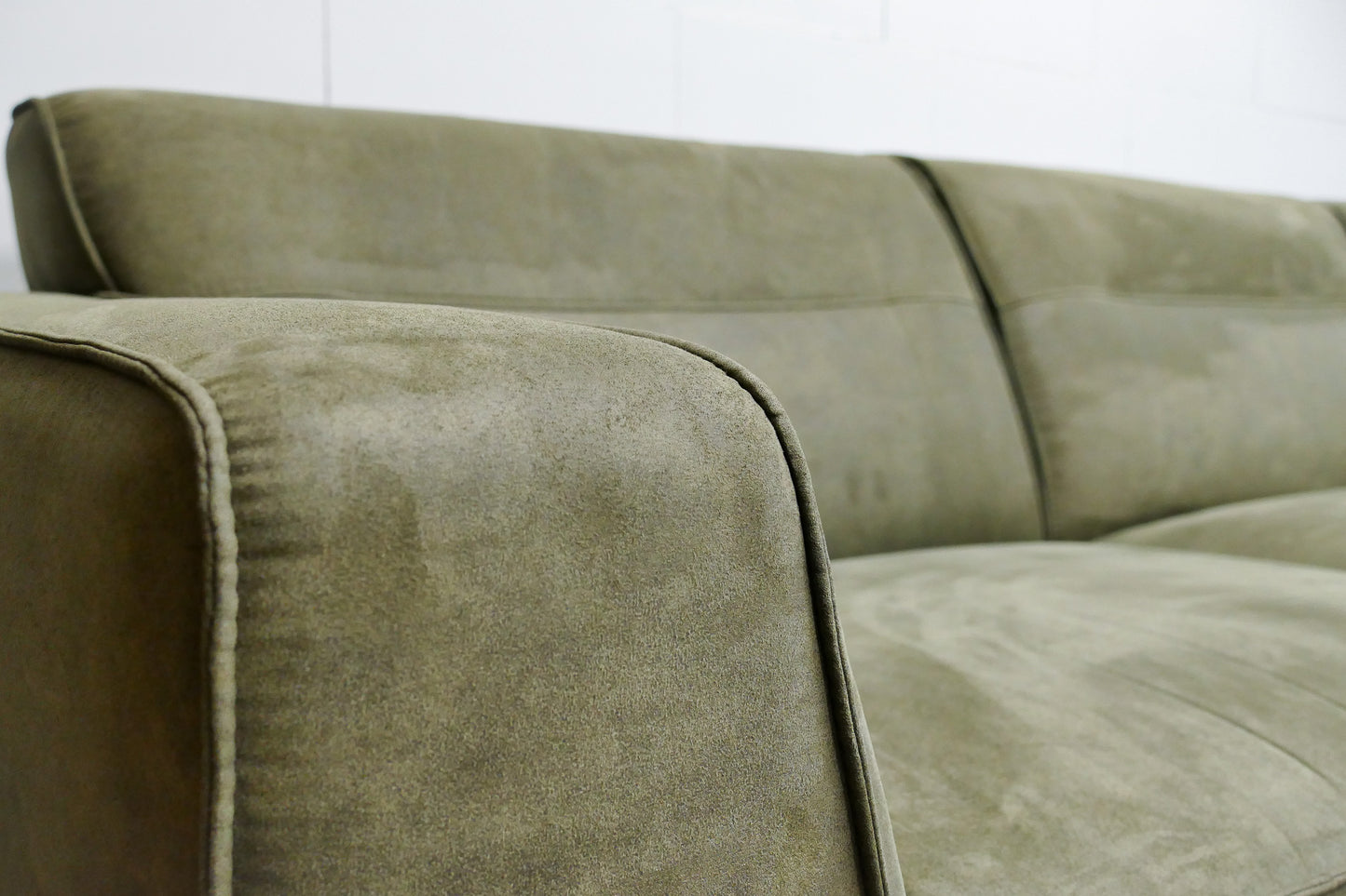 Refurbished Hoekbank Microvezel Groen
