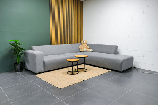 Refurbished Montèl Hoekbank Lichtgrijs