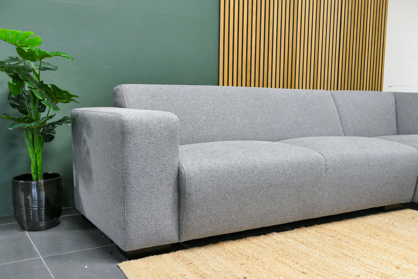 Refurbished Montèl Hoekbank Lichtgrijs