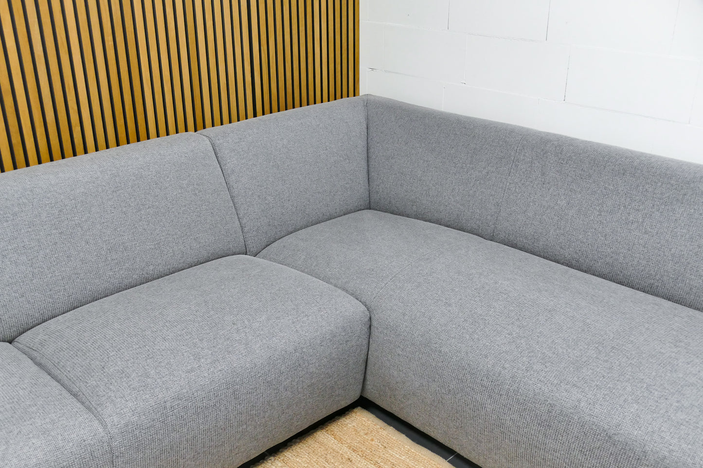 Refurbished Montèl Hoekbank Lichtgrijs