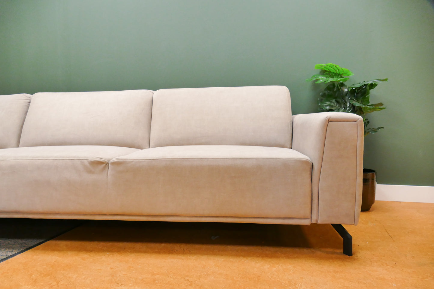 Refurbished Grote Hoekbank Beige