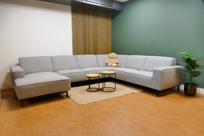 Refurbished Trendhopper U-Bank Lichtgrijs Gemeleerd