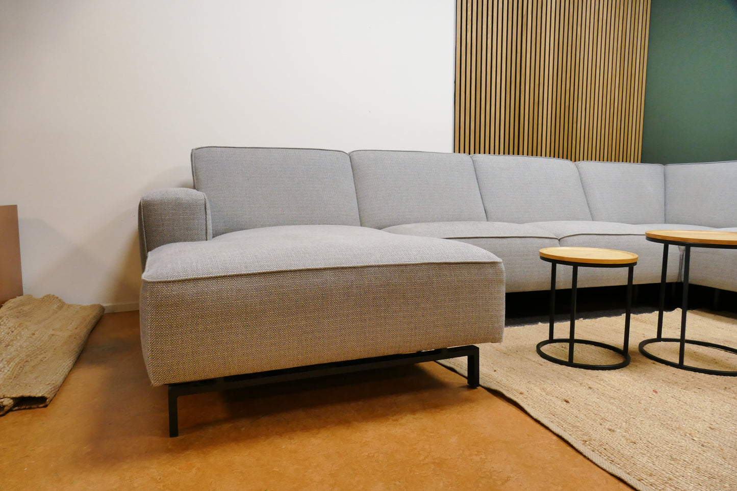 Refurbished Trendhopper U-Bank Lichtgrijs Gemeleerd