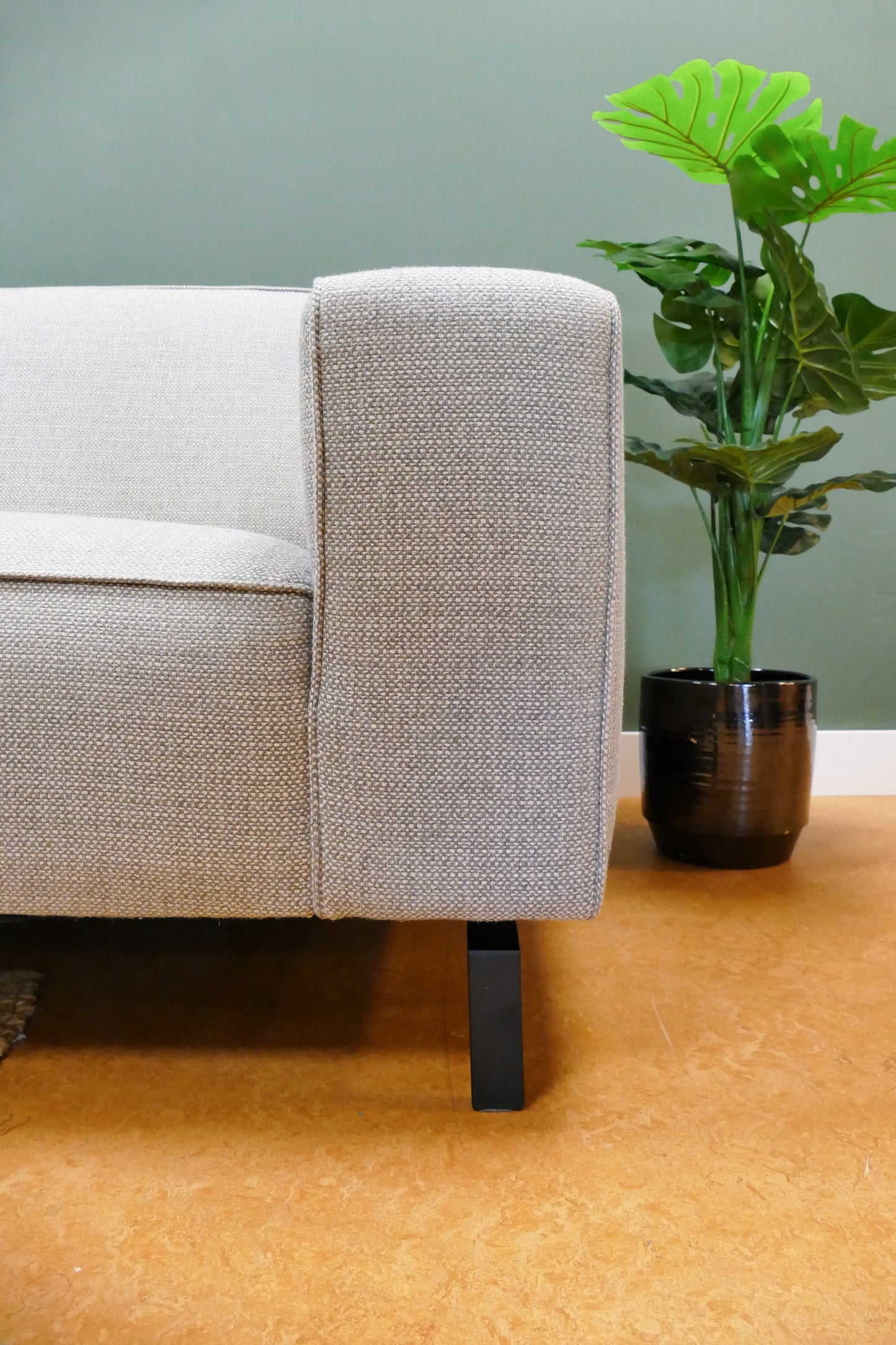 Refurbished Trendhopper U-Bank Lichtgrijs Gemeleerd