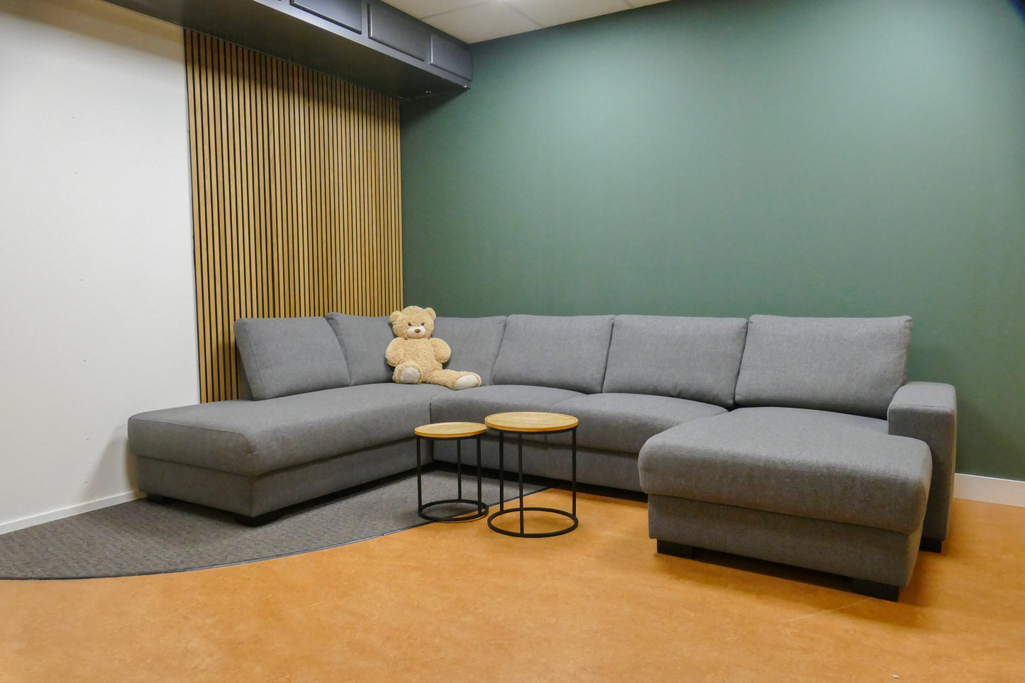 Refurbished Grote U Bank Pronto Florance Grijs