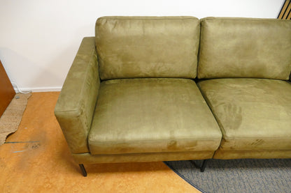 Refurbished Grote Hoekbank Microvezel Groen