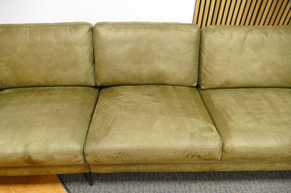 Refurbished Grote Hoekbank Microvezel Groen