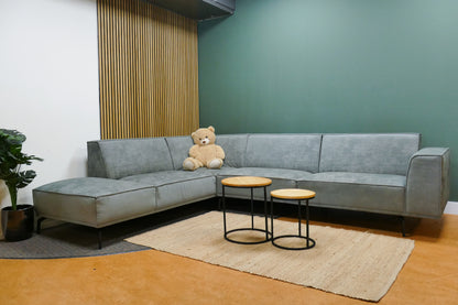 Refurbished De Bommel Hoekbank Lichtblauw