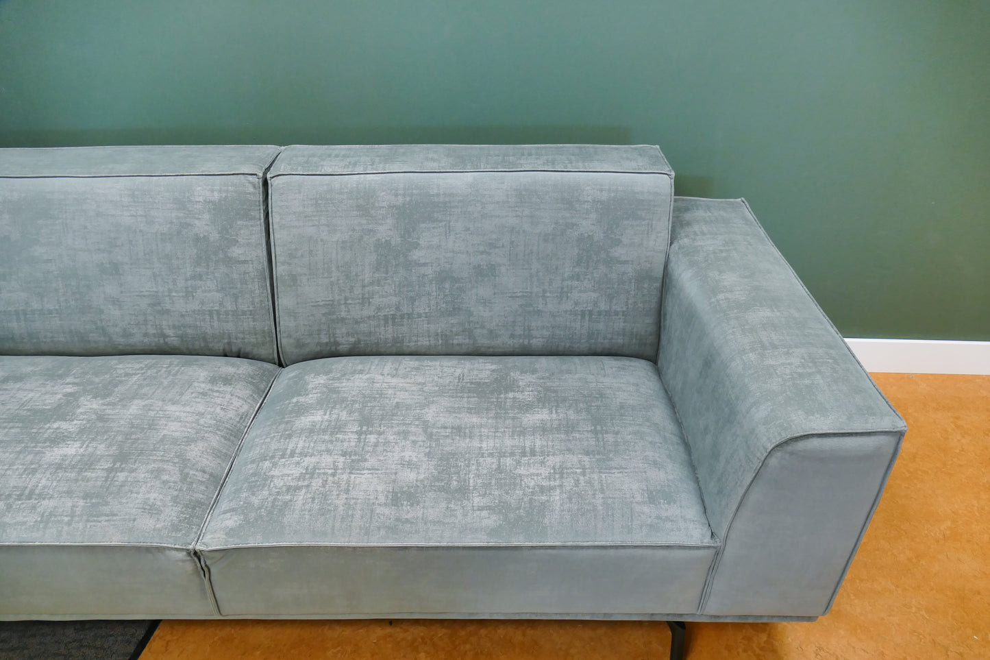 Refurbished De Bommel Hoekbank Lichtblauw