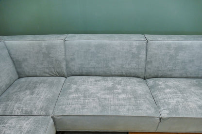 Refurbished De Bommel Hoekbank Lichtblauw