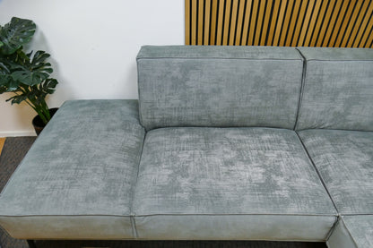 Refurbished De Bommel Hoekbank Lichtblauw