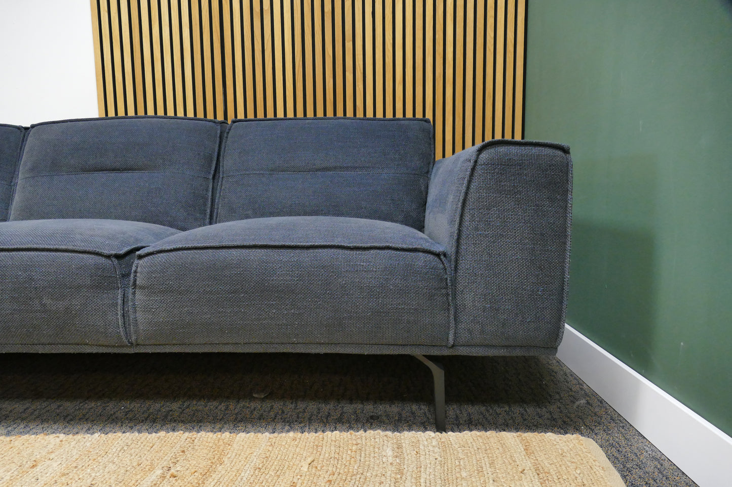 Refurbished Moderne Chaise Longue Blauw