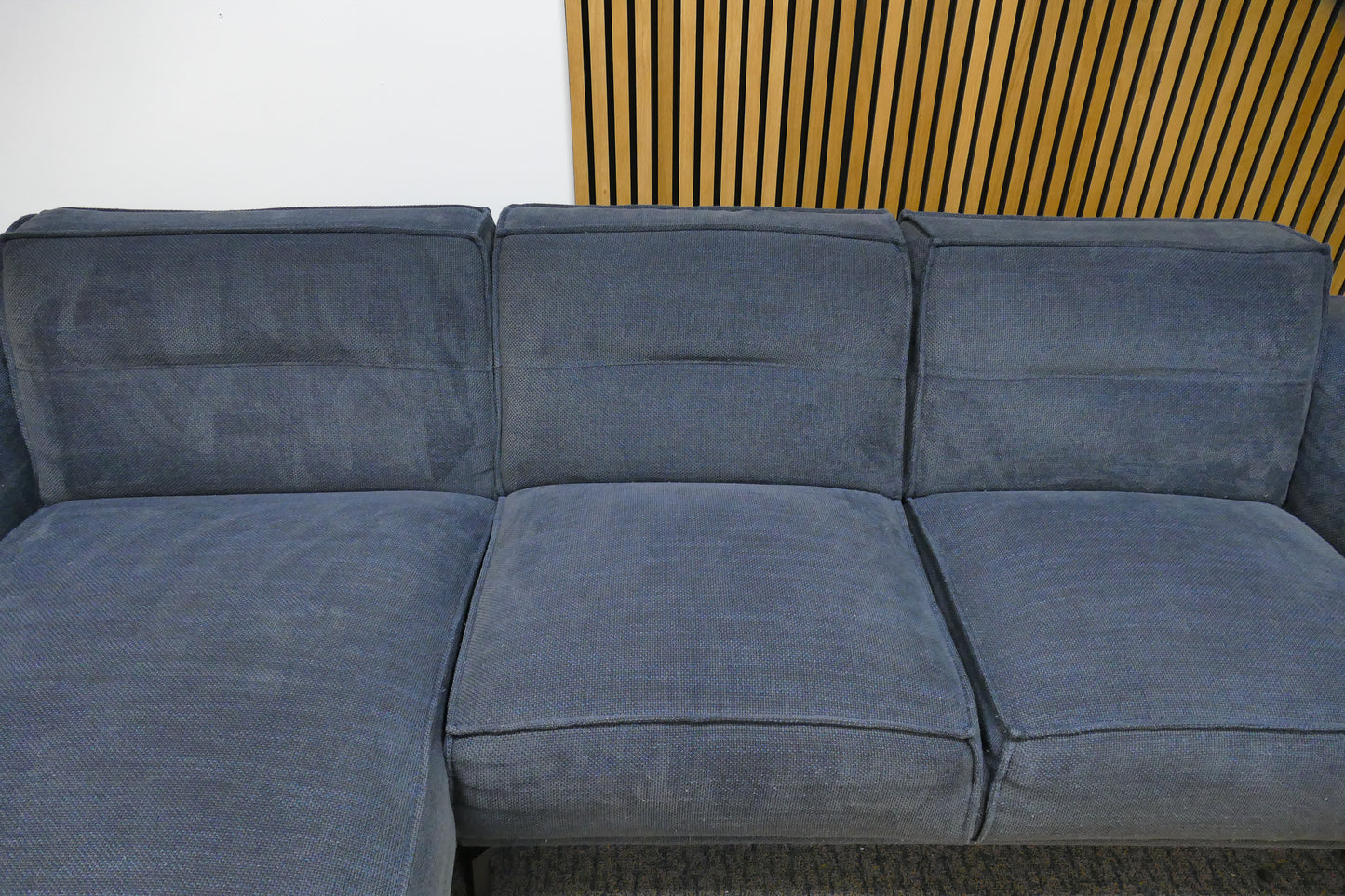 Refurbished Moderne Chaise Longue Blauw