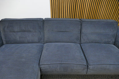 Refurbished Moderne Chaise Longue Blauw