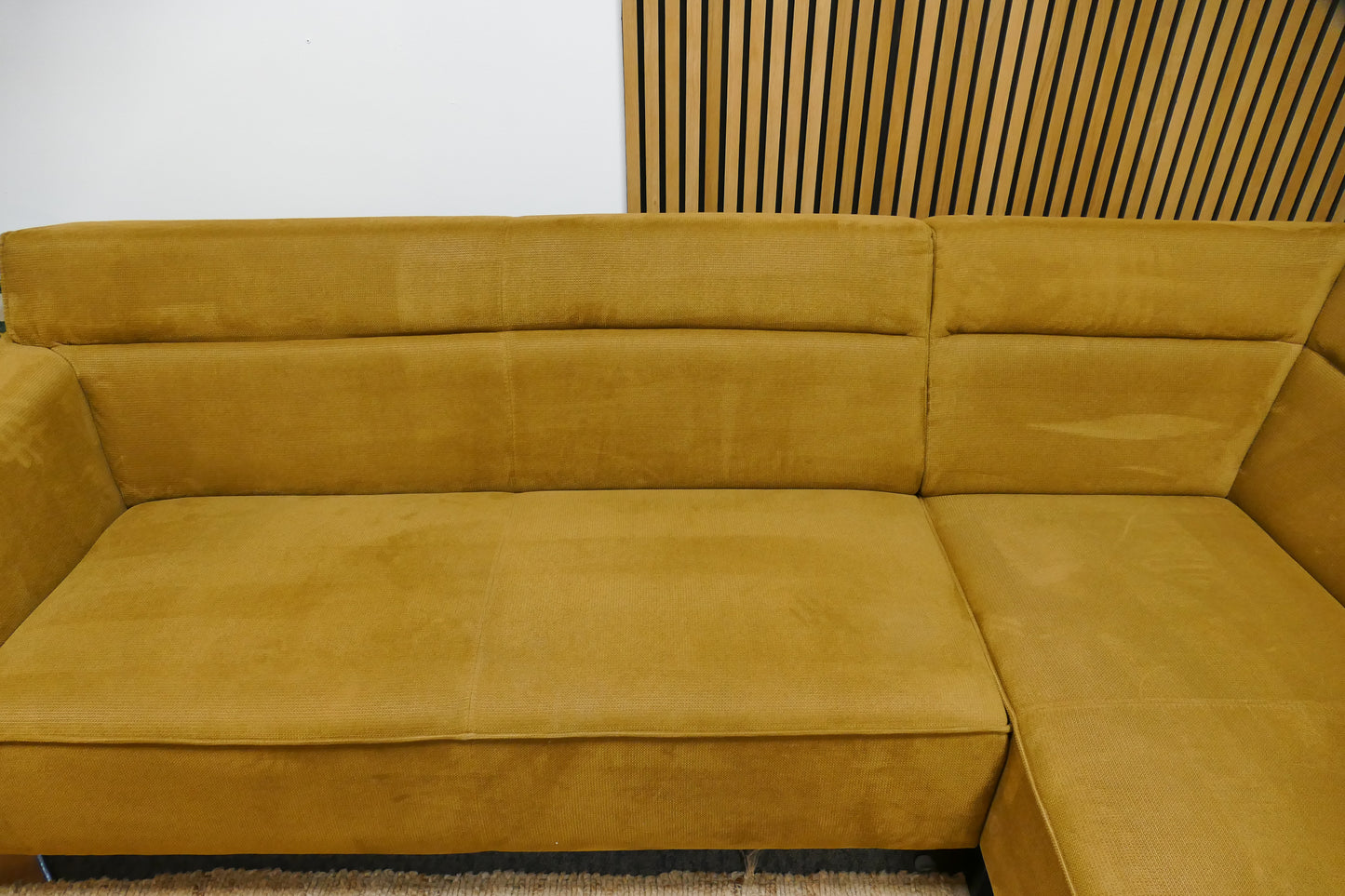 Refurbished Moderne Pronto Hoekbank Geel