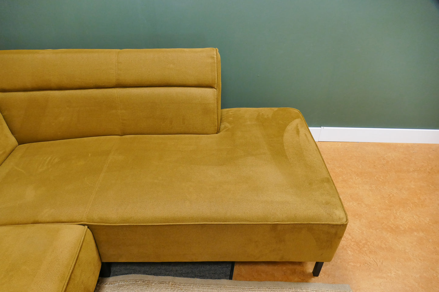 Refurbished Moderne Pronto Hoekbank Geel