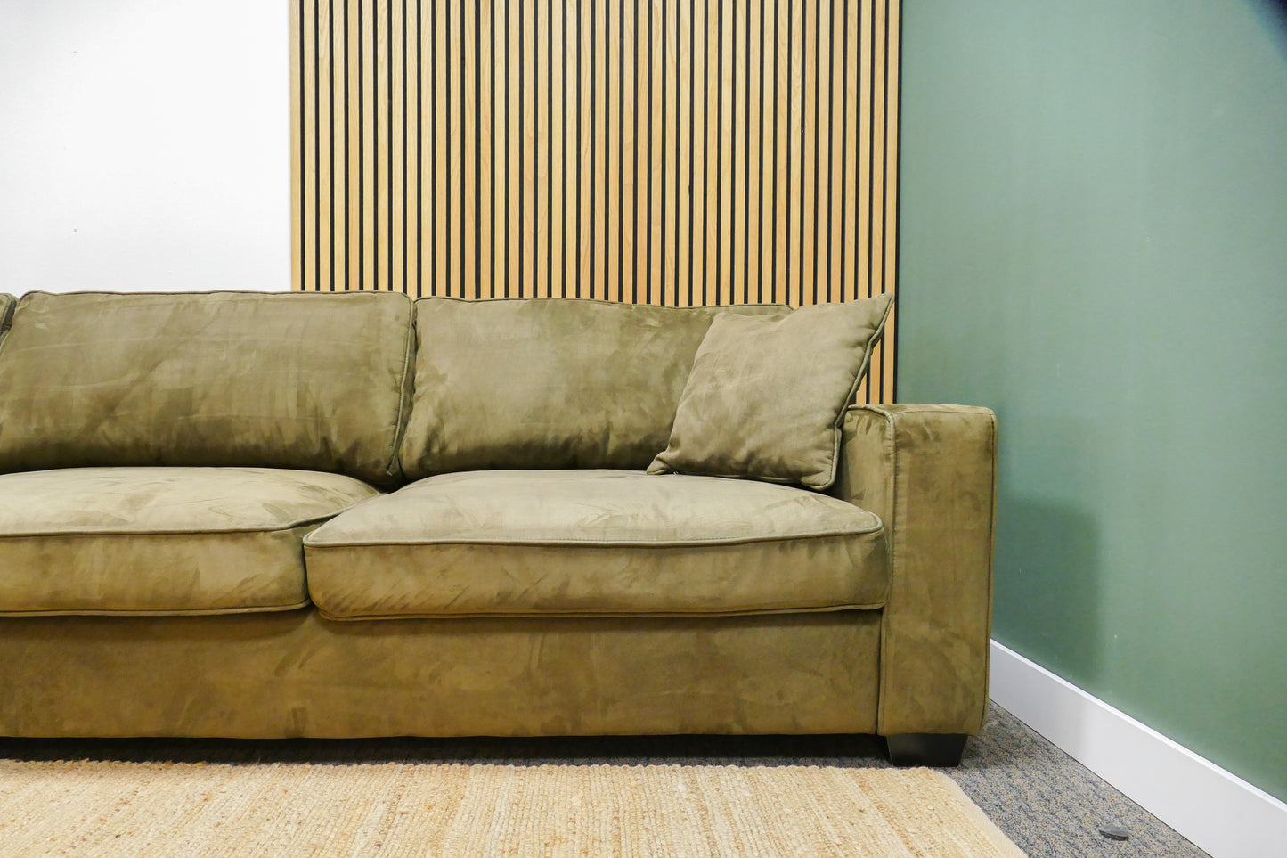 Refurbished Chaise Longue Microvezel Groen Bocx Interiors