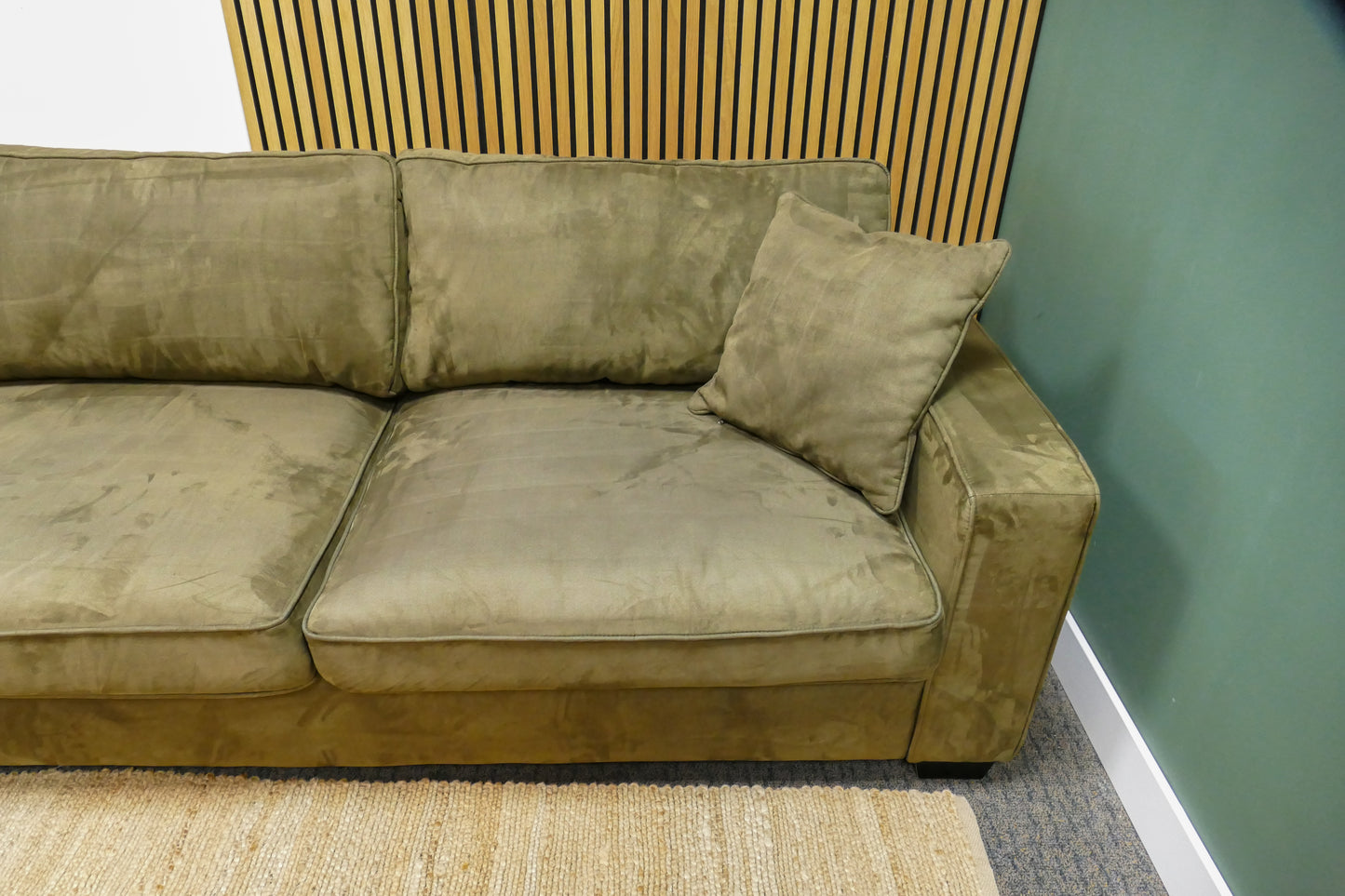 Refurbished Chaise Longue Microvezel Groen Bocx Interiors