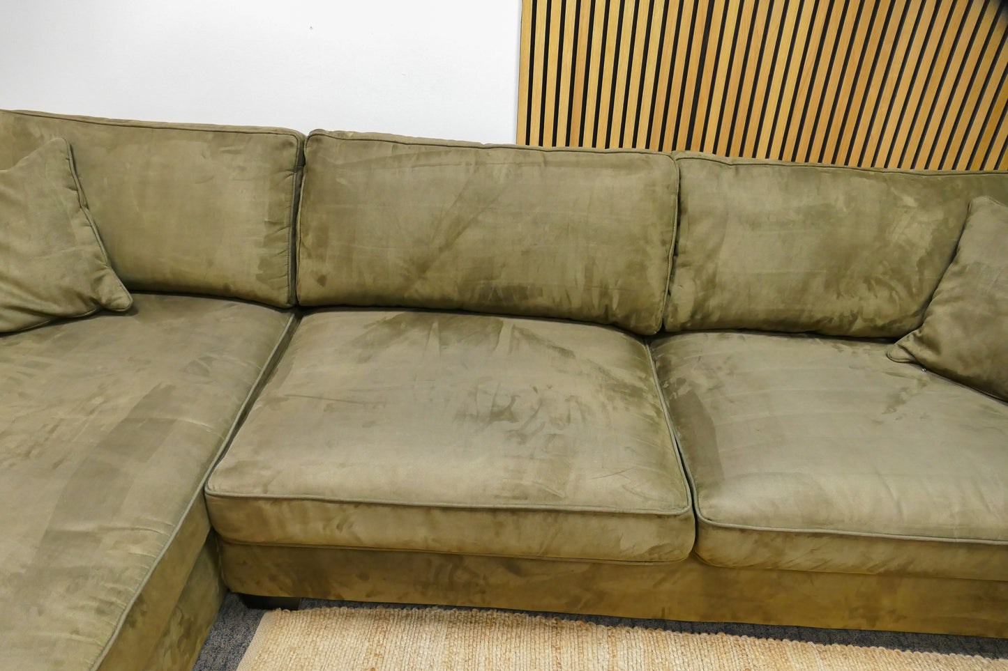 Refurbished Chaise Longue Microvezel Groen Bocx Interiors