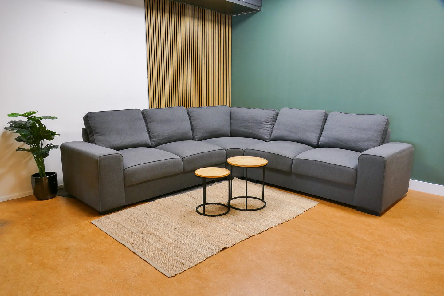 Refurbished Grote Hoekbank Antraciet