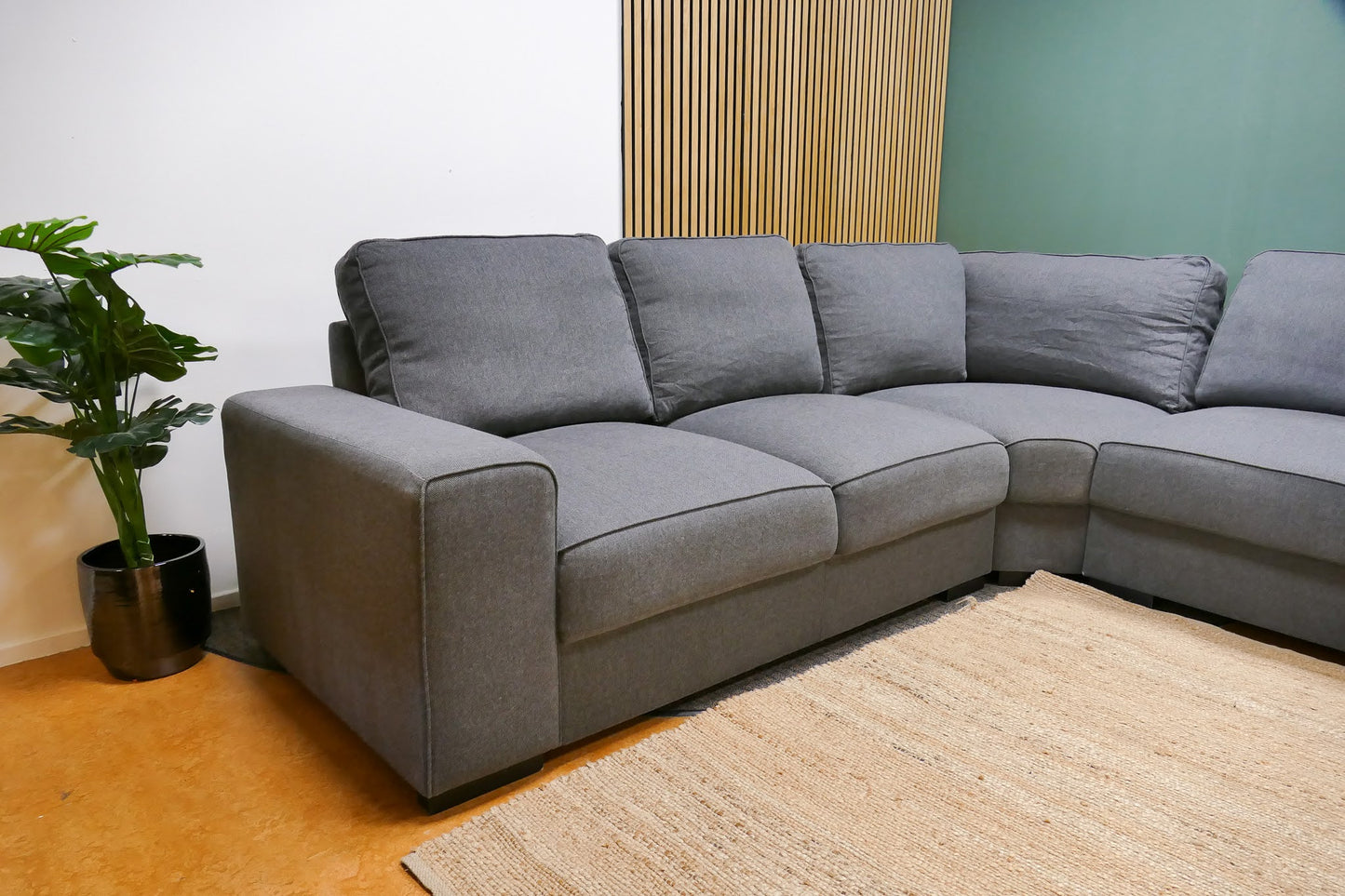 Refurbished Grote Hoekbank Antraciet