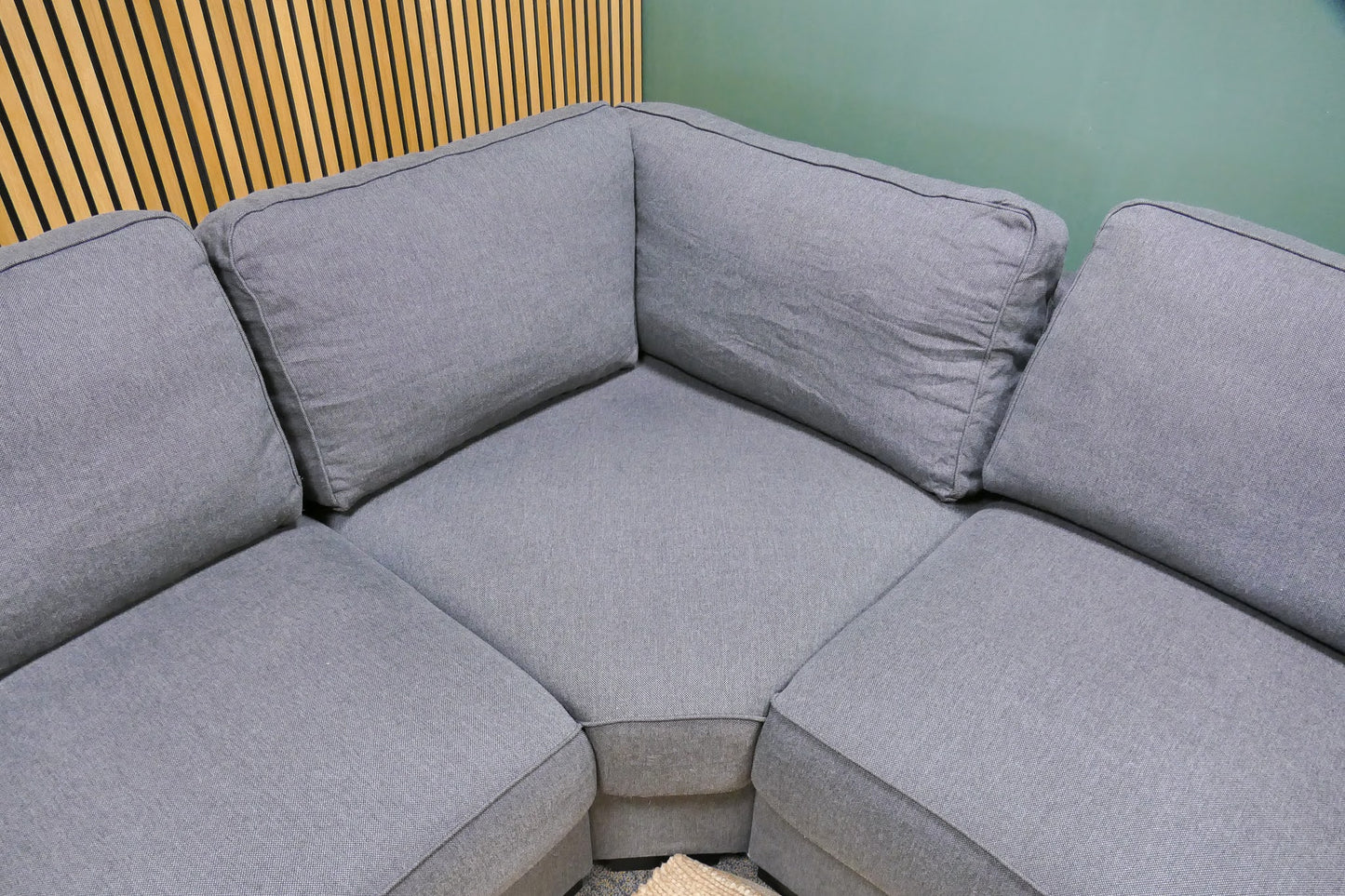 Refurbished Grote Hoekbank Antraciet