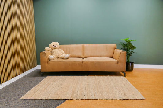 Refurbished Henders Hazel 3 zits Cognac