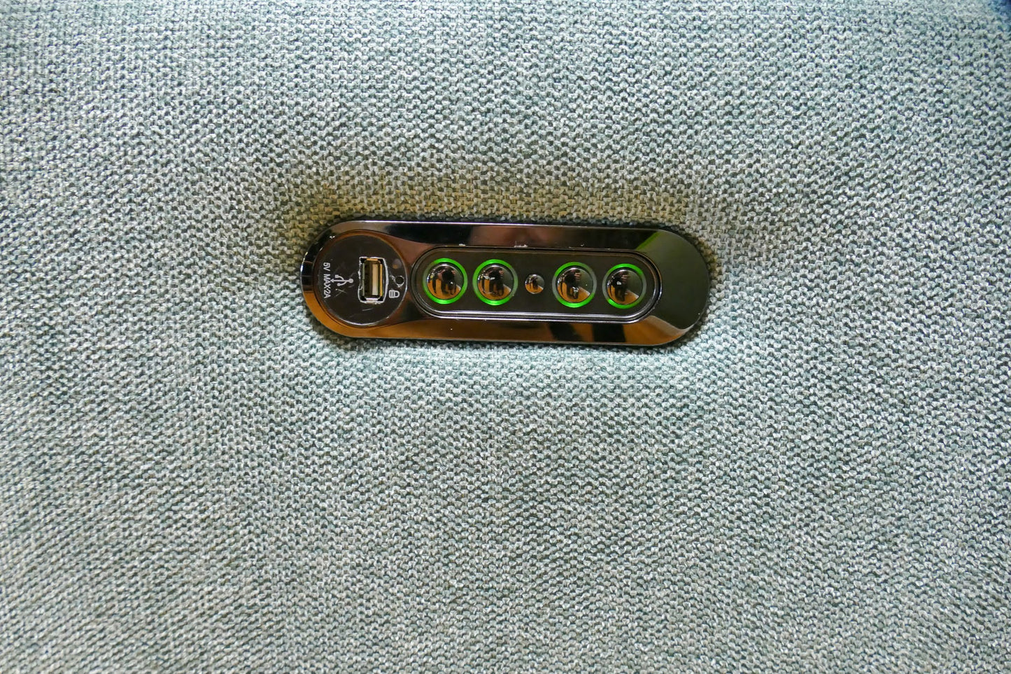Refurbished Elektrische Hoekbank Lichtblauw Zitmaxx