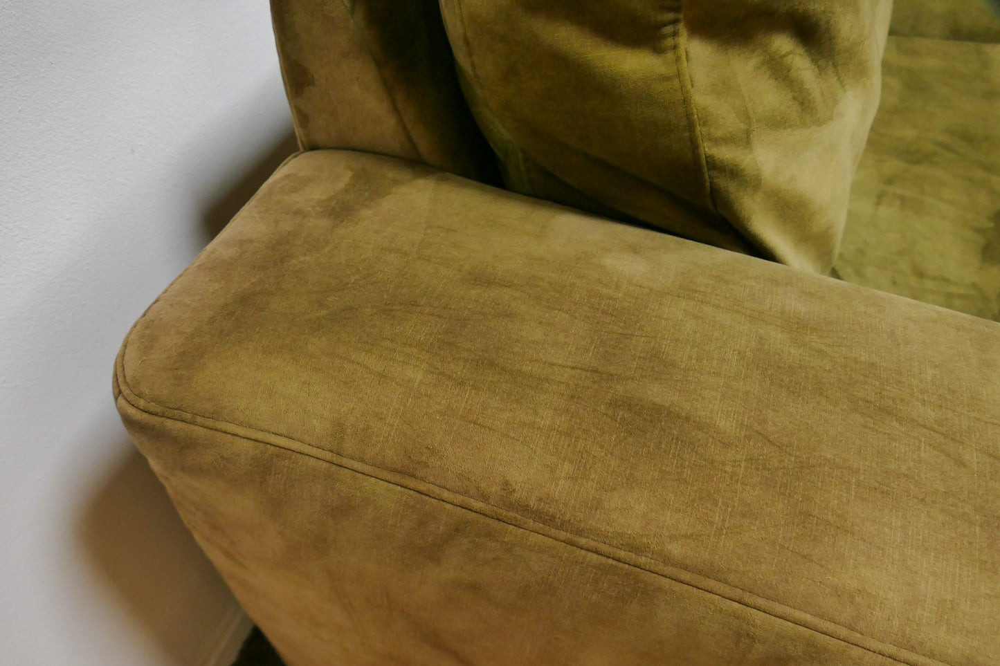 Refrubished Hoekbank Lounge Velvet Groen