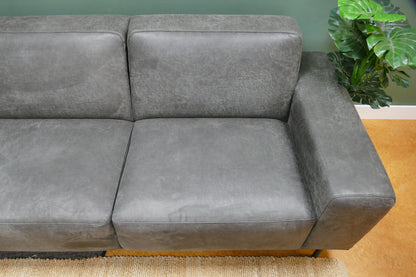 Refurbished Hoekbank Pronto Pantini Microvezel Antraciet