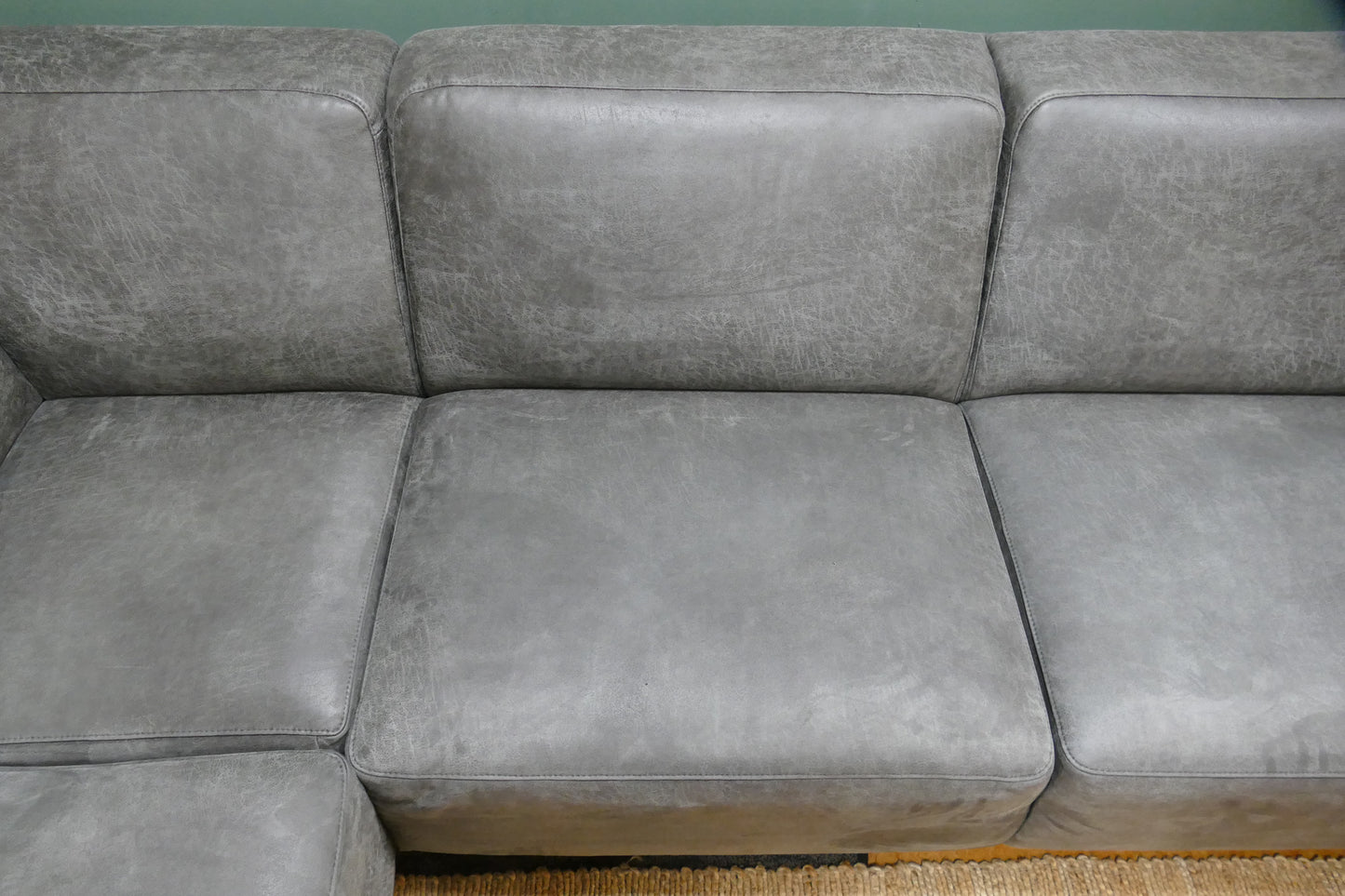 Refurbished Hoekbank Pronto Pantini Microvezel Antraciet