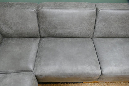Refurbished Hoekbank Pronto Pantini Microvezel Antraciet