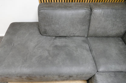 Refurbished Hoekbank Pronto Pantini Microvezel Antraciet