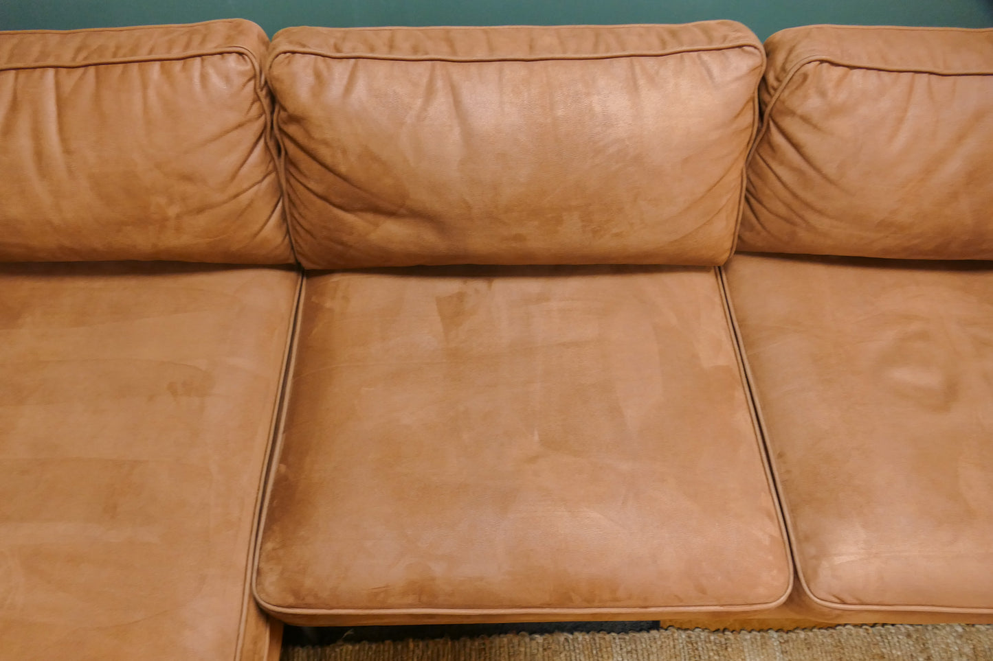 Refurbished Chaise longue Microvezel Cognac