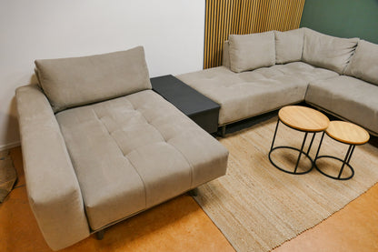 Refurbished Passe Partout U-bank Taupe met Opbergbox/Tafel