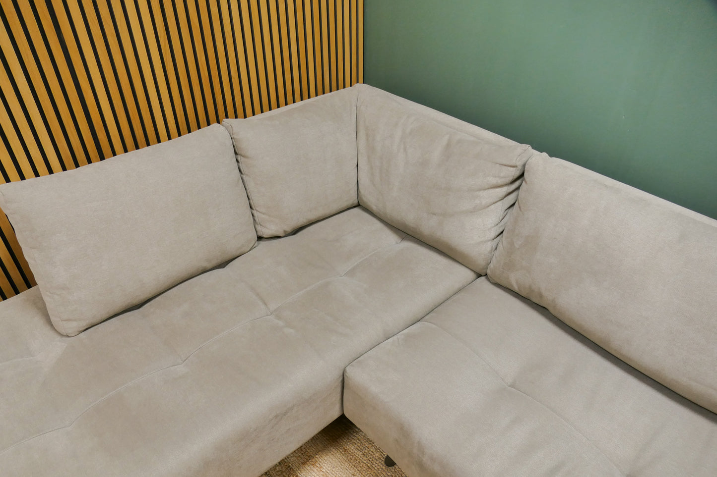 Refurbished Passe Partout U-bank Taupe met Opbergbox/Tafel