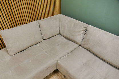 Refurbished Passe Partout U-bank Taupe met Opbergbox/Tafel