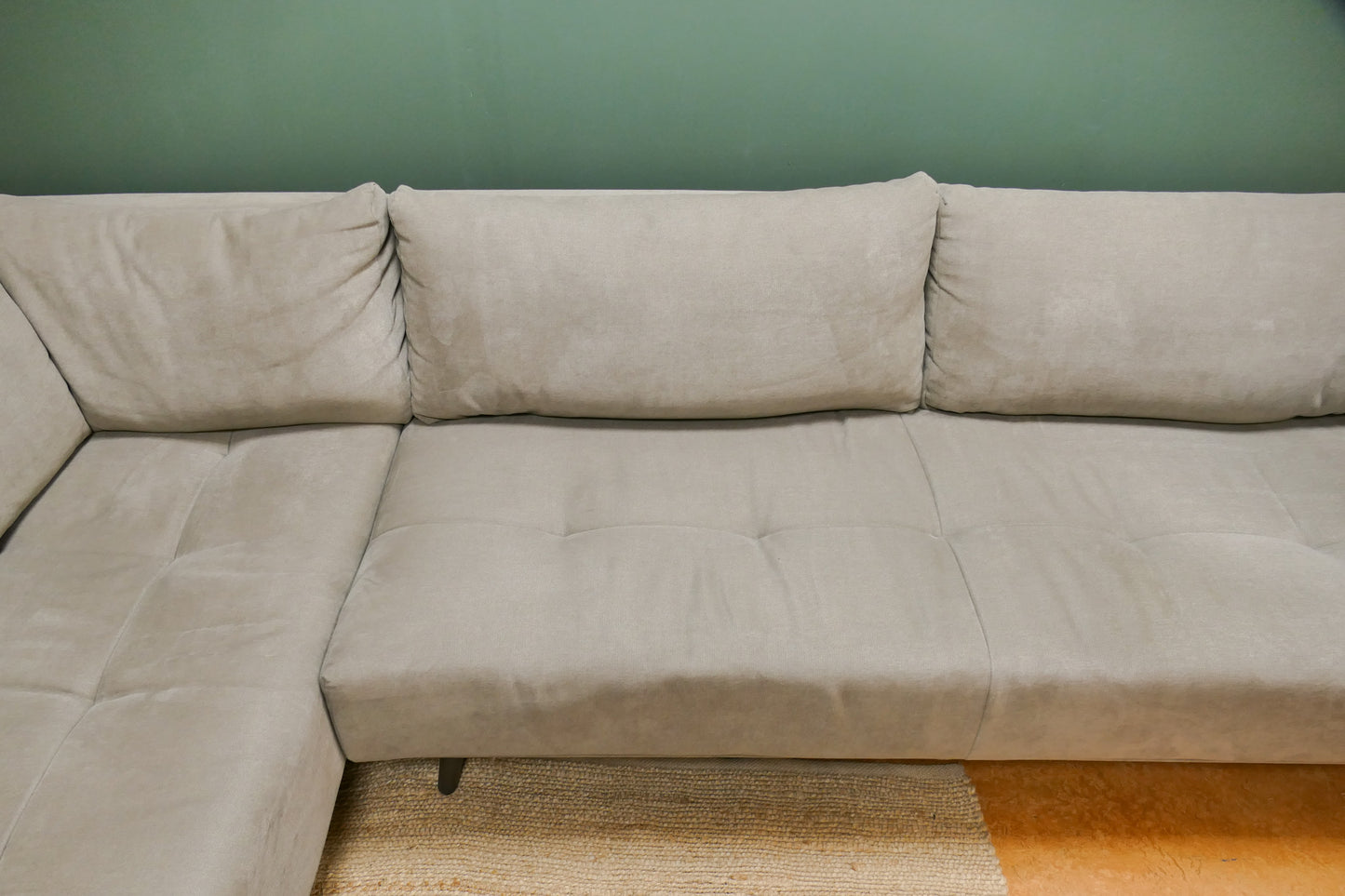 Refurbished Passe Partout U-bank Taupe met Opbergbox/Tafel