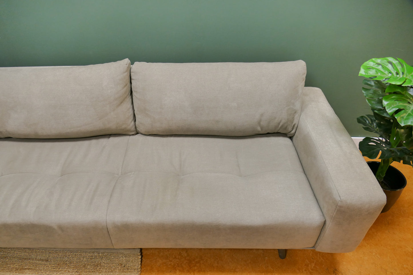 Refurbished Passe Partout U-bank Taupe met Opbergbox/Tafel