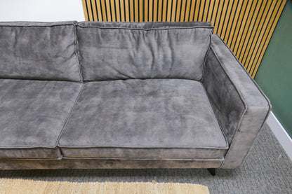 Refurbished Goossens 3 Zits Velvet Donker Grijs