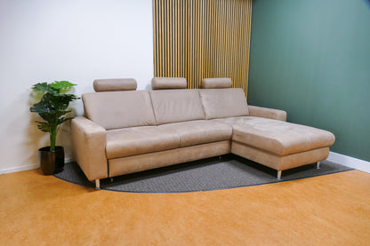 Refurbished Chaise Longue Bedbank Beige Microvezel