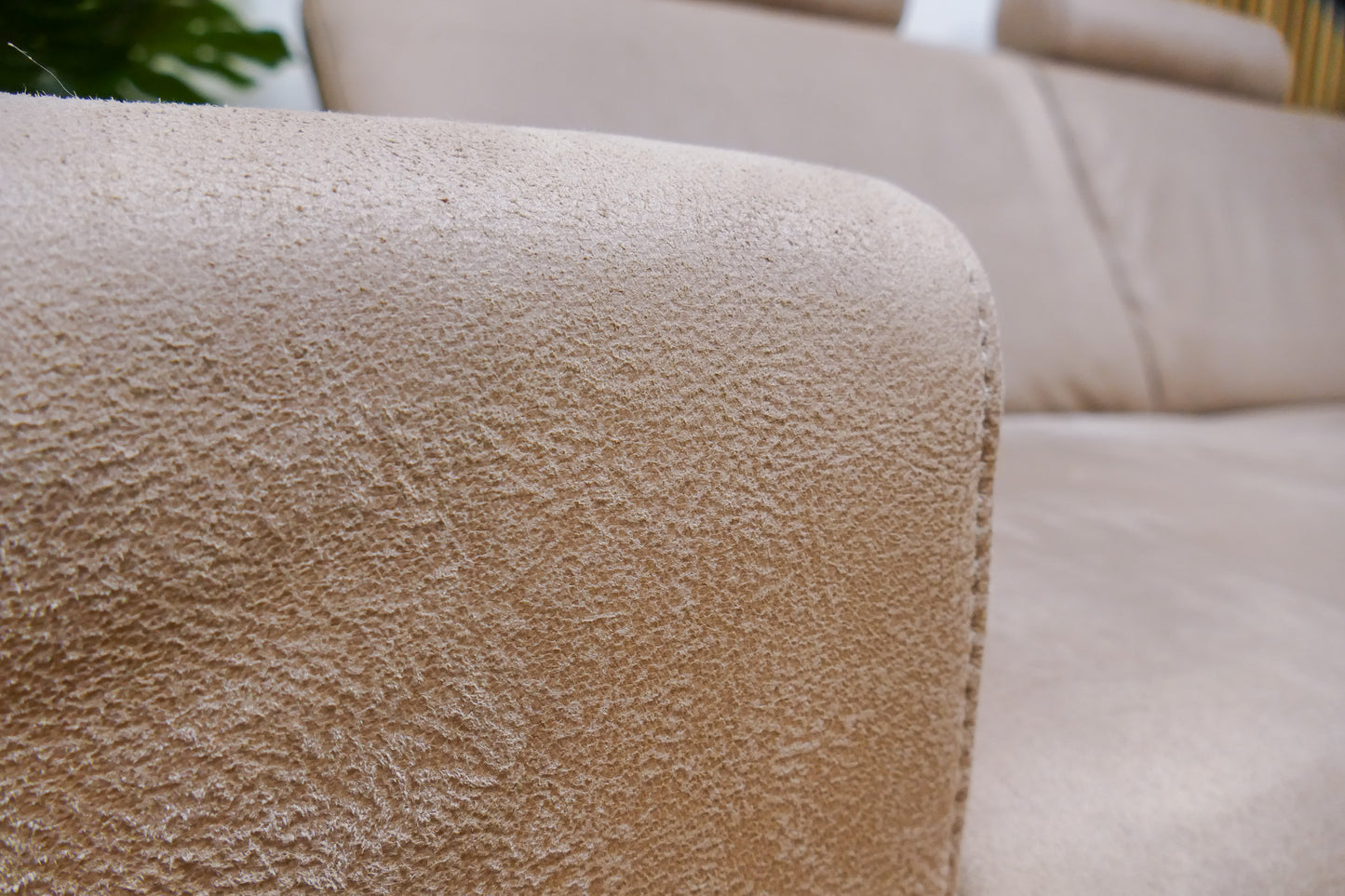 Refurbished Chaise Longue Bedbank Beige Microvezel