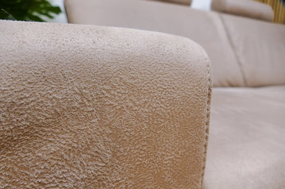 Refurbished Chaise Longue Bedbank Beige Microvezel