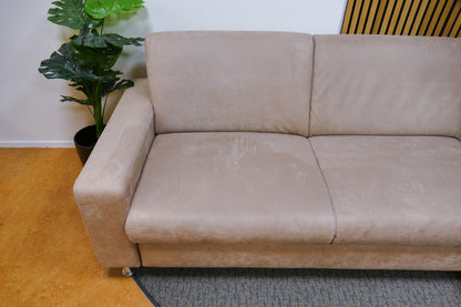 Refurbished Chaise Longue Bedbank Beige Microvezel
