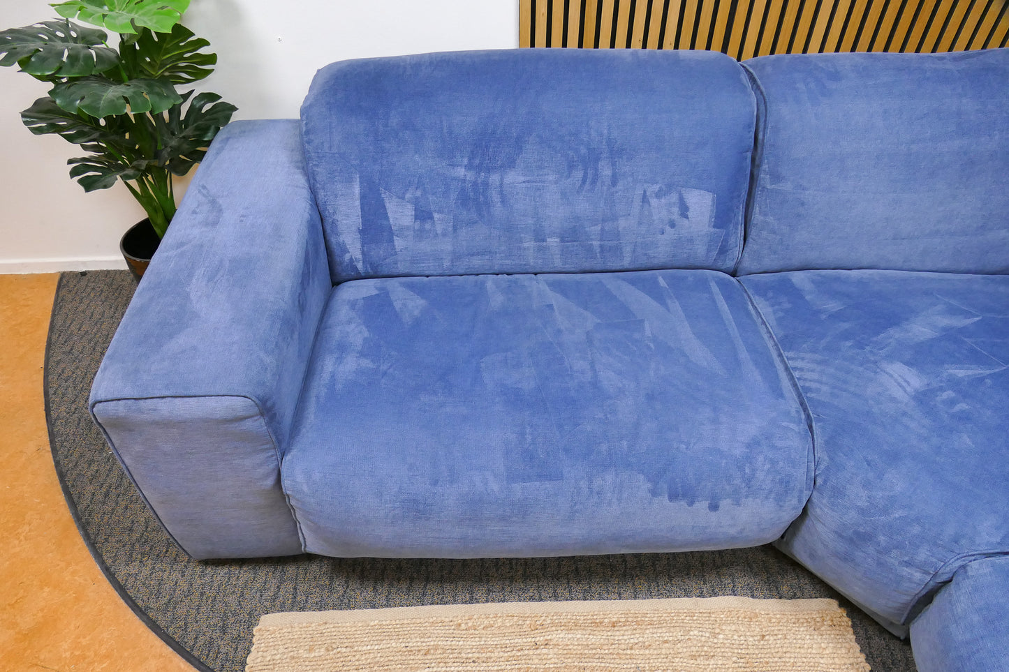 Refurbished Modulaire Hoekbank Blauw