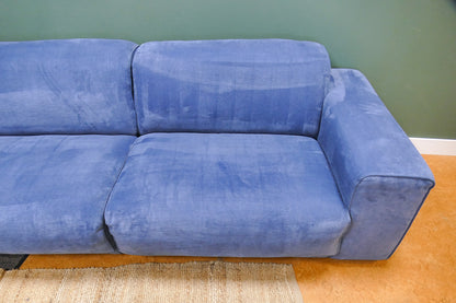 Refurbished Modulaire Hoekbank Blauw