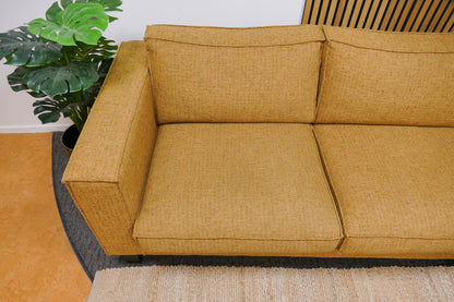 Refurbished Moderne Hoekbank Geel Gemêleerd