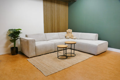 Refurbished Hoekbank Beige ByFonq Stretch