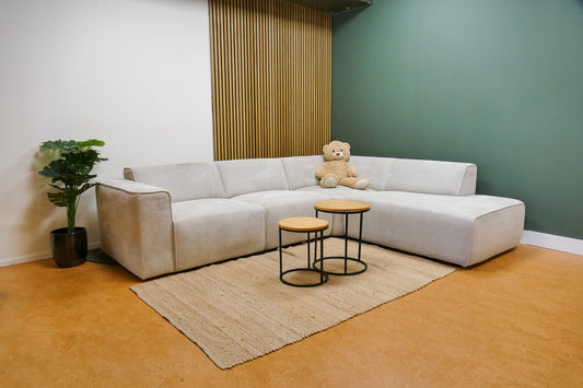 Refurbished Hoekbank Beige ByFonq Stretch